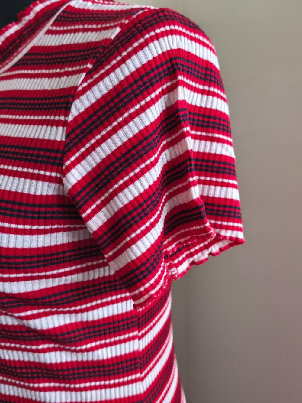 Wild Fable Red, White, And Black Striped Dress - Picture 4 of 7